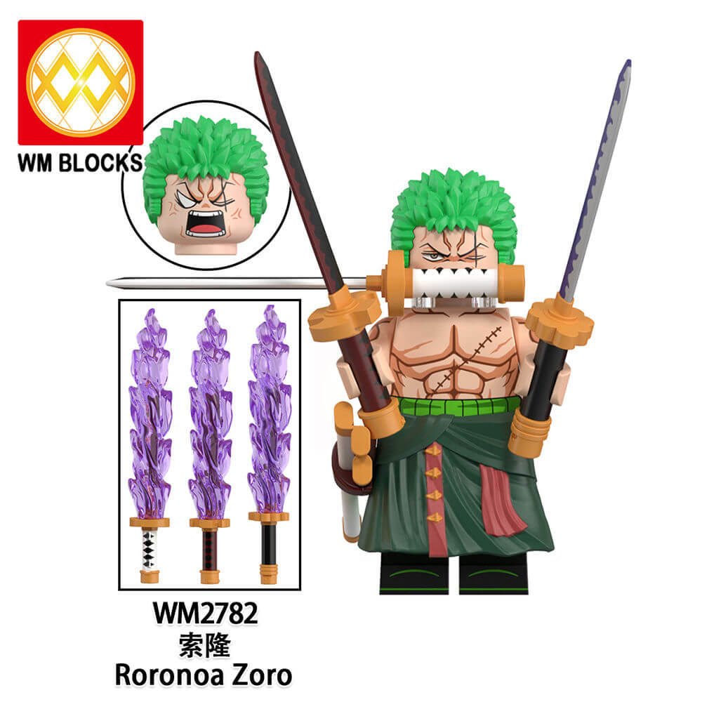 WM6191 One Piece Luffy Chopper Robin minifigs