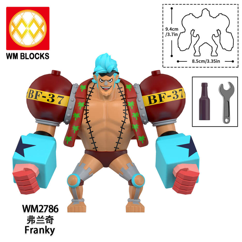 WM6192 One Piece Franky Jinbe Buggy minifigs