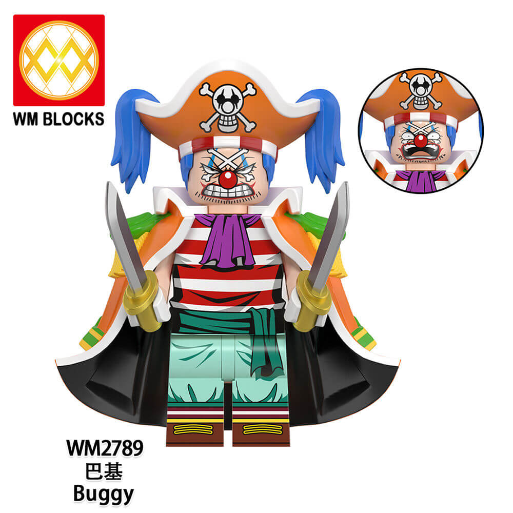 WM6192 One Piece Franky Jinbe Buggy minifigs