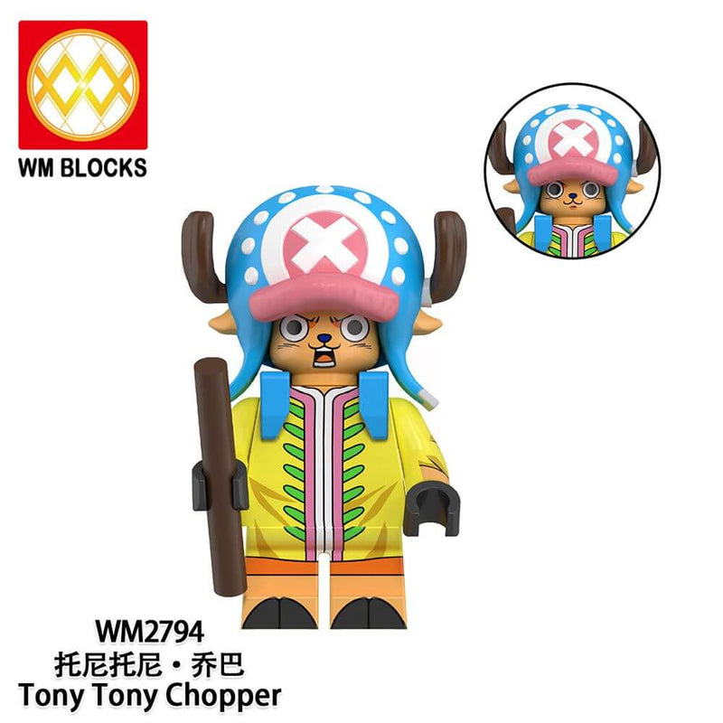 WM6193  One Piece luffy Chopper Zoro minifigs