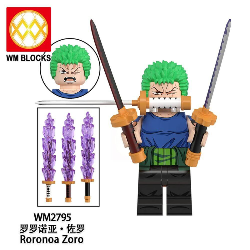 WM6193  One Piece luffy Chopper Zoro minifigs