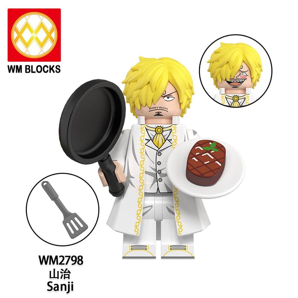 WM6193 One Piece luffy Chopper Zoro minifigs