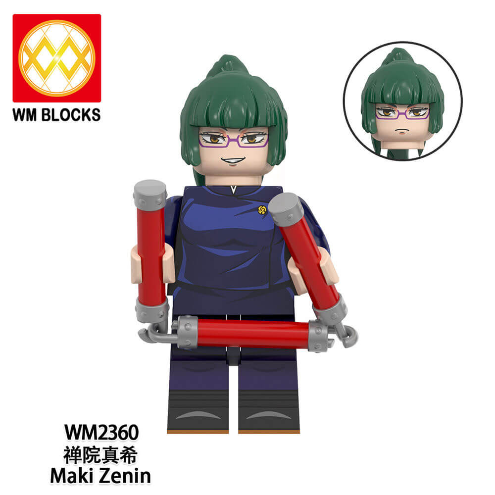 WM6140 Jujutsu Kaisen Series Kimoto Rika Panda Minifigs