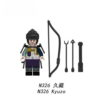 N326-333 Japanese samurai series minifigs