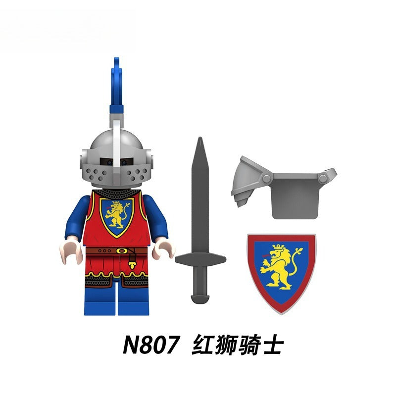 N805-808  Medieval Castle Series Knight Minifigs