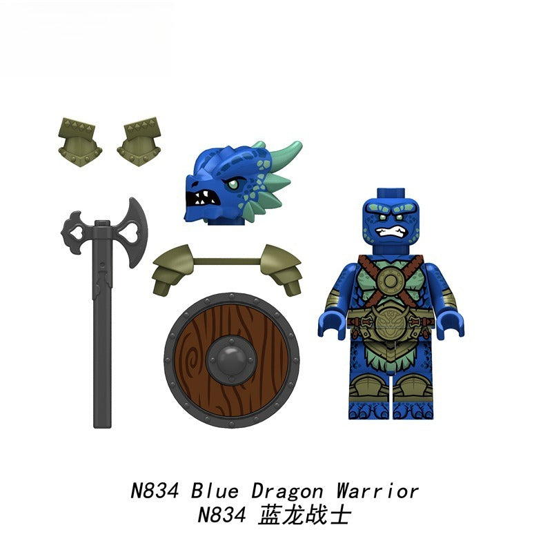N833-836 medieval castle series Dragon Knight minifigs