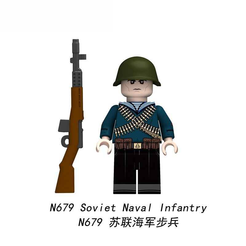 N677-682 World War II Soviet Navy minifigs