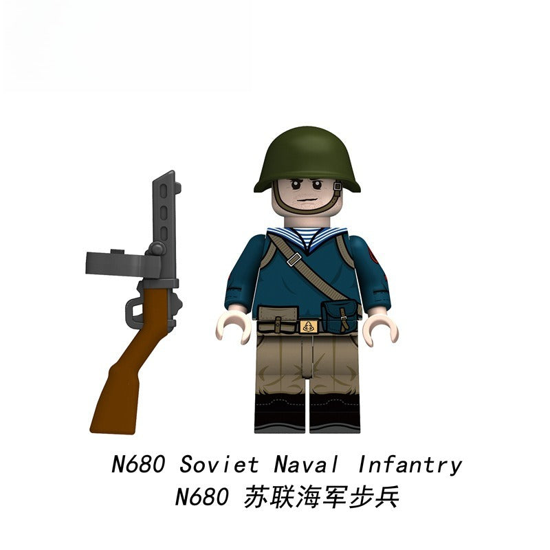 N677-682 World War II Soviet Navy minifigs