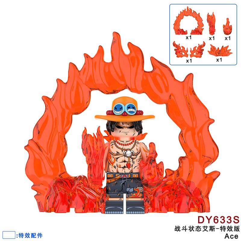 DY633S One Piece Battle Status Ace minifigs