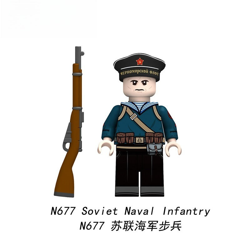 N677-682 World War II Soviet Navy minifigs