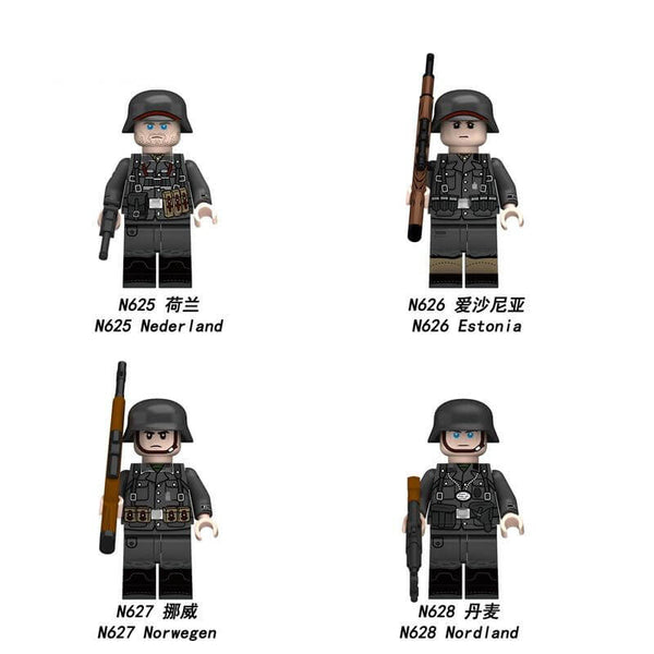 N625-628 WWII Legion minifigs