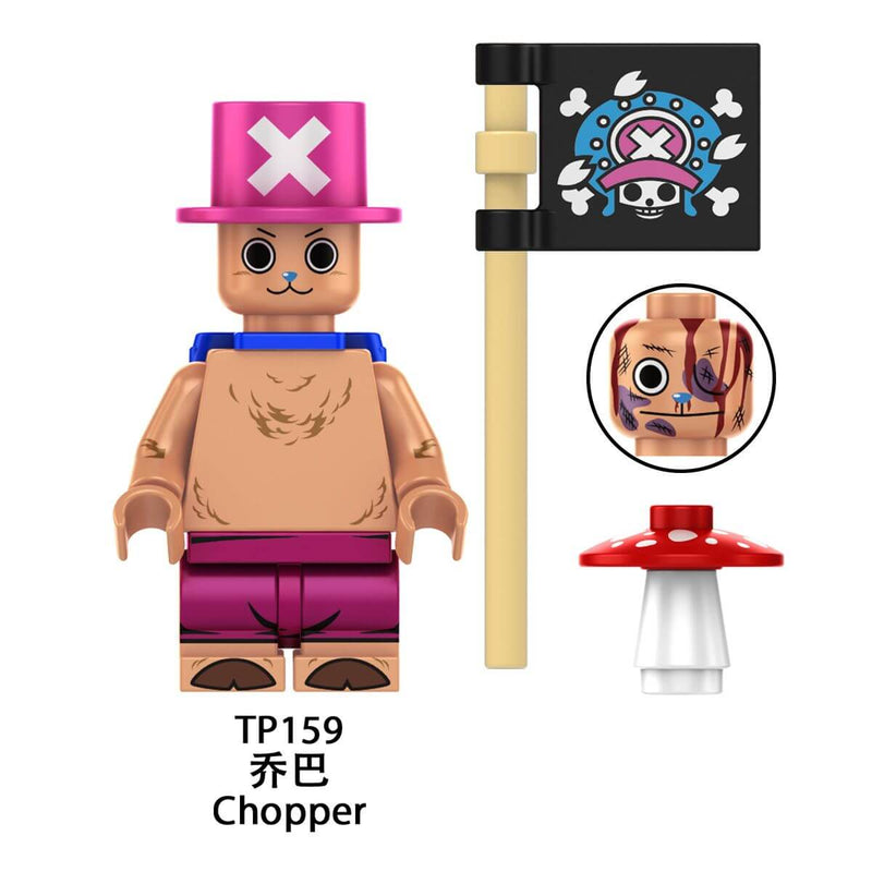 TP1020 One Piece Luffy Chopper minifigs