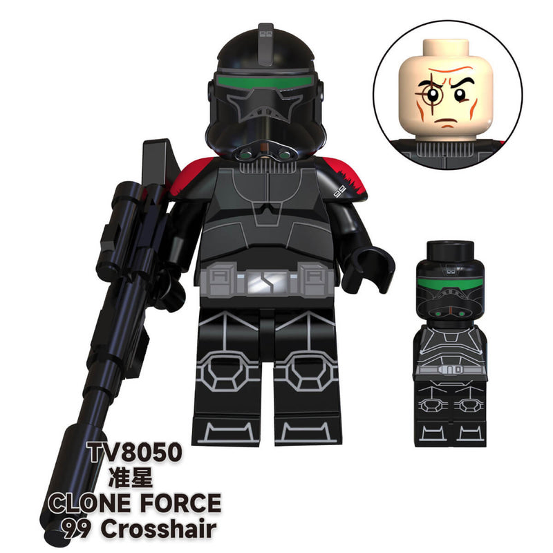 TV6107 Star Wars Kamino Security commander minifigs